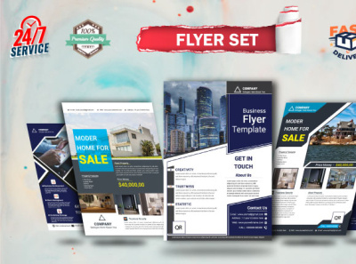 Flyer Design Template branding brochure corporate design flyer graphic design illustration logo vector