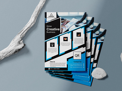 Creative Flyer Design Template branding brochure corporate design flyer graphic design illustration logo vector