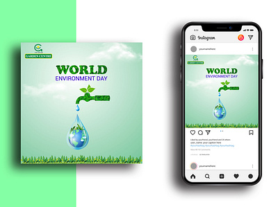 World Environment Day branding brochure corporate design environment day flyer graphic design illustration logo post design vector