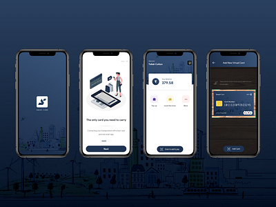 Smart Card card design logo smart city ticket ticket app travel app ui ux