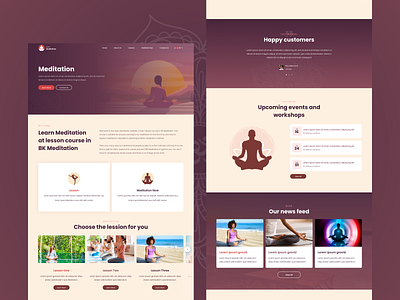 Meditation Website Template