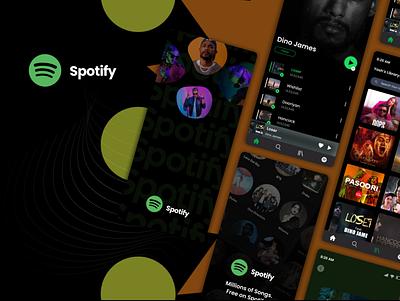 Spotify App Redesign Challenge application branding figma ui uiux