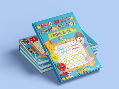 Word Search Book Cover activity book adults amazon book bookcover branding coloring book cover cover design design graphic design illustration interior kdp kids maze book puzzle book word search book cover