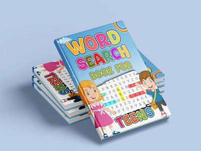 Word Search Book activity book bookcover branding cover design design graphic design illustration logo maze book ui word search book