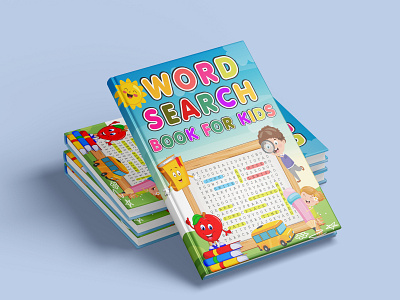 Word Search Book activity book bookcover branding cover design design graphic design illustration logo maze book ui word search book