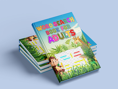 Word Search Book activity book bookcover branding cover design design graphic design illustration logo maze book ui word search book