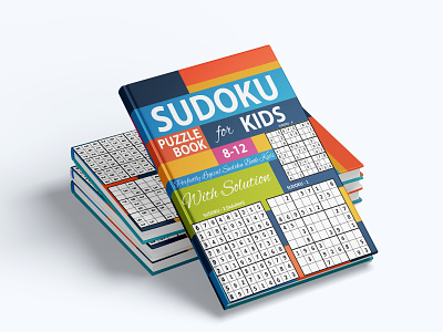 Sudoku Puzzle Book activity book bookcover branding cover design design graphic design illustration logo maze book sudoku puzzle book ui