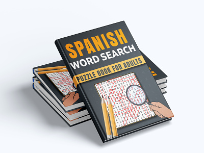 Spanish Word Search Puzzle 3d activity book animation bookcover branding cover design design graphic design illustration logo maze book motion graphics spanish word search puzzle ui