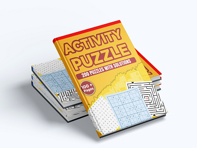 Activity Puzzle 3d activity book activity puzzle animation bookcover branding cover design design graphic design illustration logo maze book motion graphics ui