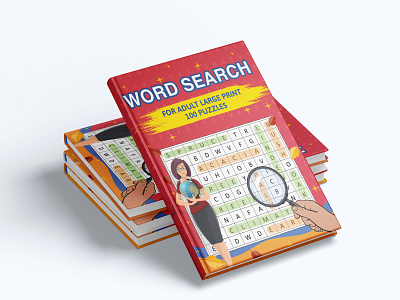 Word Search Book activity book bookcover branding cover design design graphic design illustration logo ui vector