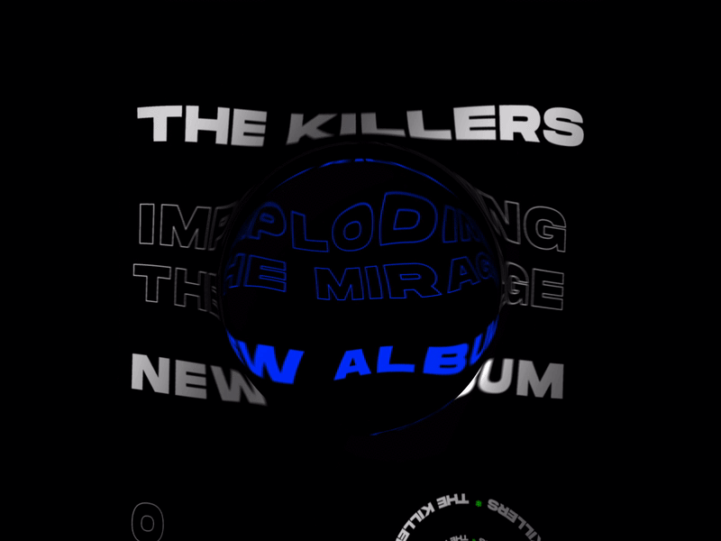 The Killers poster motion motion design motion poster motion typography poster a day poster design the killers