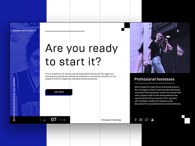 This is your chance 003 brutal brutalism daily 003 dailyui design fashion flat landing landingpage mainpage model ui web