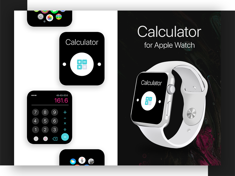 Calculator for Apple Watch by Kate Pileka on Dribbble