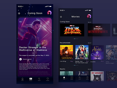 Coming Soon 048 app coming soon daily 100 challenge daily challange dailyui design films mobile movies ui