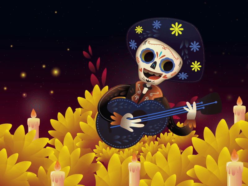 Dia de Muertos dia de muertos halloween scary skeleton