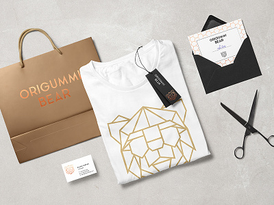 Origummi Bear bear branding conceptdesign corporate design identity mockup origummi bear