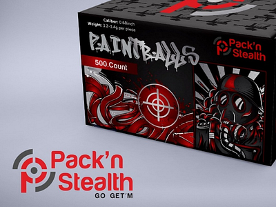 Pack'n Stealth packaging design. design graffiti illustration packaging solider war