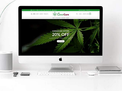 Website design for CannaCure SA. cannabis cannacure cannak9 cannakitty