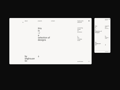 tinghsuanlin(dot)com | website v1.0 design graphic design minimal portfolio visual webdesign webflow website