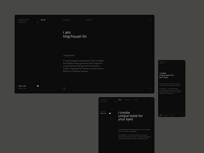 tinghsuanlin(dot)com | website v1.0 design graphic design minimal portfolio visual webdesign webflow website