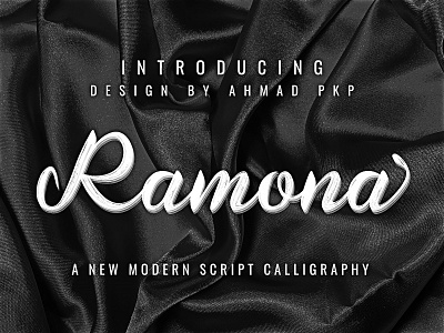 Ramona Font Script | FREE FONT animation app branding design flat graphic design icon illustration logo minimal typography ui ux vector web wedding