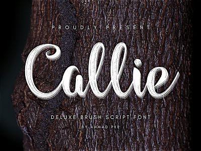 Callie Font Script Brush animation app art branding design flat graphic design handwriting icon illustration illustrator ink logo minimal typography ui ux vector website wedding