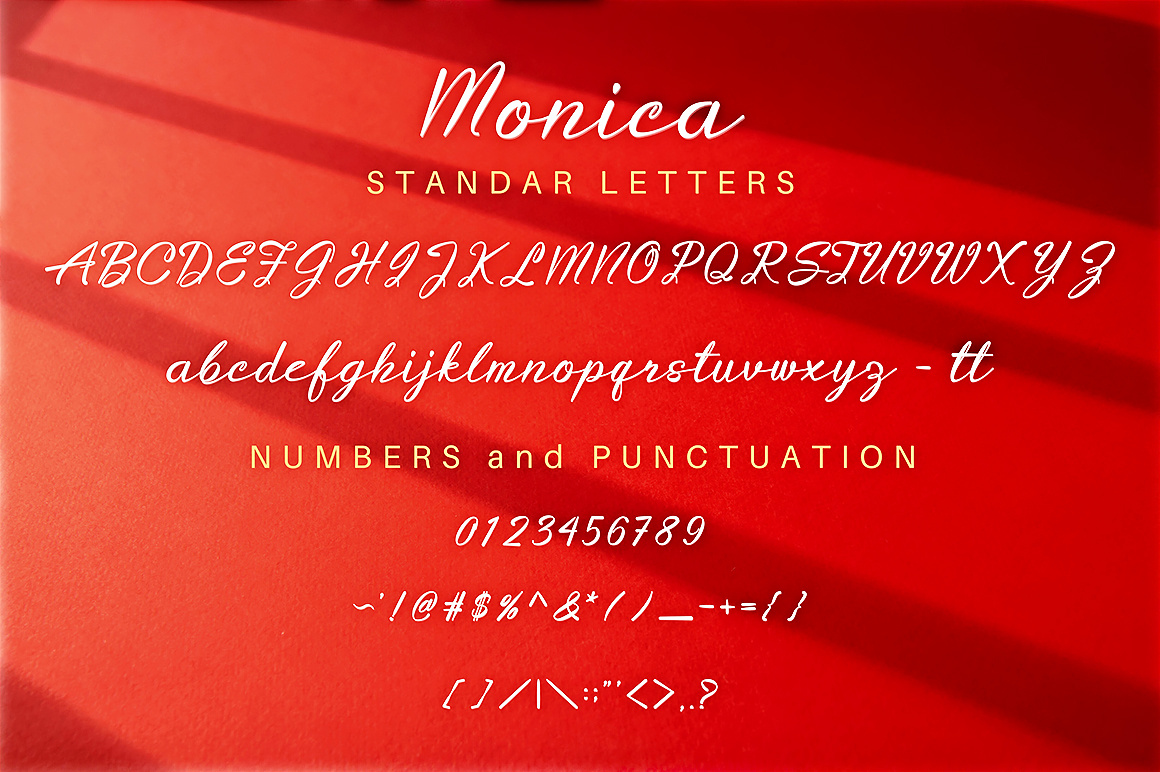 Monica Font Script by Ahmad Syukri on Dribbble