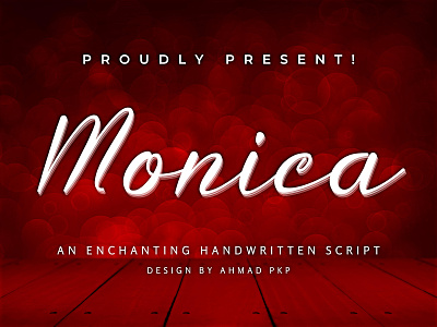 Monica Font Script wedding