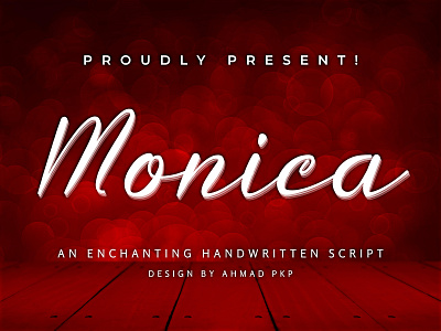 Monica Font Script animation app art branding design flat graphic design handwriting icon illustration illustrator logo minimal typography ui ux vector web website wedding