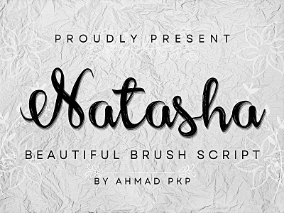Natasha Font Script Brush
