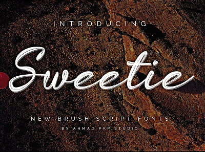 Sweetie Font - Brush Script Font 3d animation app branding design flat graphic design illustration logo motion graphics ui wedding
