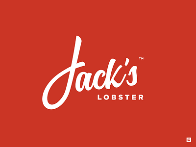 Jacks Lobster jack lettering lobster logo logotype seafood type typography