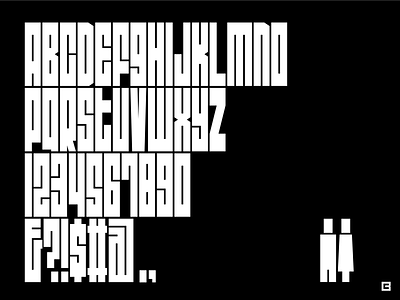 Fatt Root Character Set asian grid letterforms minimalist modern typography