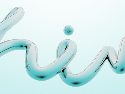 Shine WIP 3d c4d spring summer type typography
