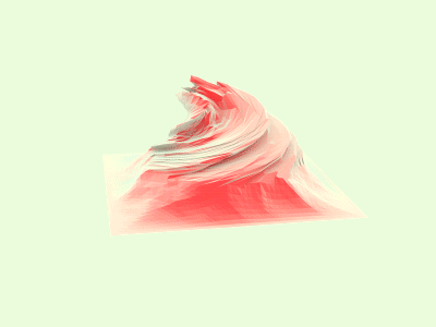 Holo Hill 3d abstract c4d experimental gif