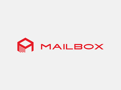 Mailbox box brand icon identity logo mail symbol