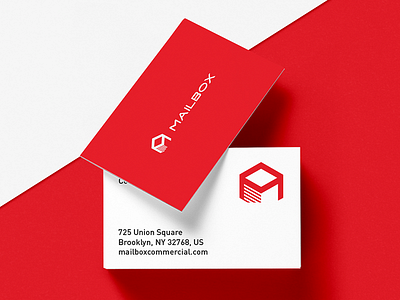 Mailbox box brand business card icon identity logo mail print symbol