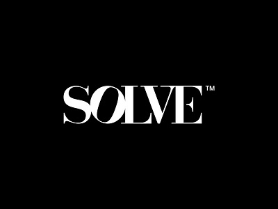 Solve brand fashion identity logo symbol