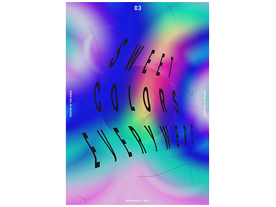 POTW 03 ― NOV. 2016 a3paper gradient inspiration poster print