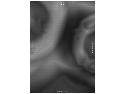 POTW 04 ― NOV. 2016 a3paper blackandwhite gradient inspiration minimalism poster print