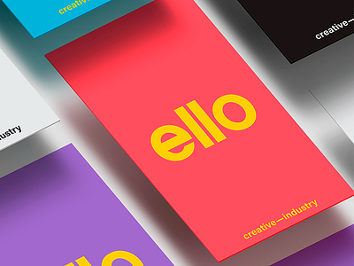 Brand Identity for Ello Creative-Industry brand brandidentity branding creative graphicdesign identity lettering logo logotype minimalist moderndesign typography