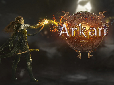 Arkan design digitalnoxdesign game game art game design game logo gameserver illustration logo