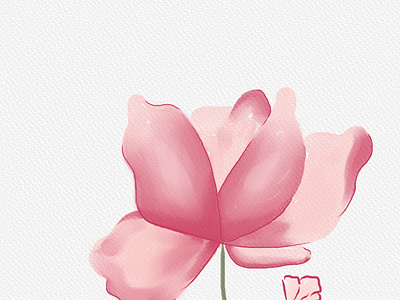 Watercolor flower design graphic design illustration logo vector
