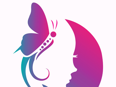 Butterfly face design graphic design illustration logo vector
