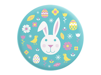 Easter Magnet bunny easter egg flowers magnet