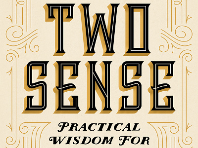 Two Sense book cover lines ornaments two sense