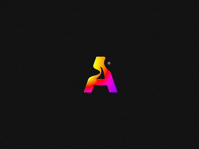 AWA: an alliance operating in the creative economy branding concept dark theme gradient logo uprising
