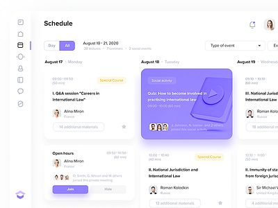 SSPIL '22: educational platform (schedule exploration)