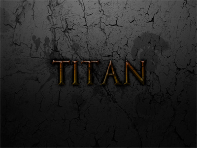 titan logo design gaming inmotion orange shadow splatter titan yellow