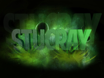 some youtube gfx i did 3d gfx green scratches space stucray txt yellow
